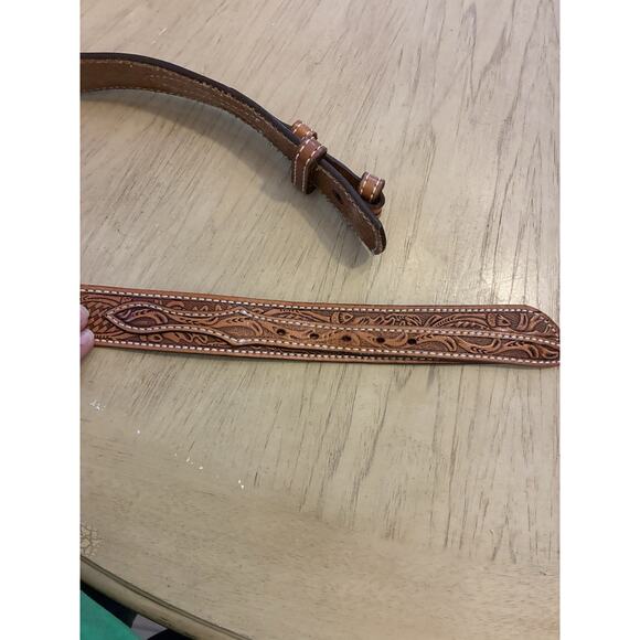 Circle Y Of Yoakum South Western Leather Belts Tooled Carved Native NEW Sz 30-32 - Picture 14 of 16